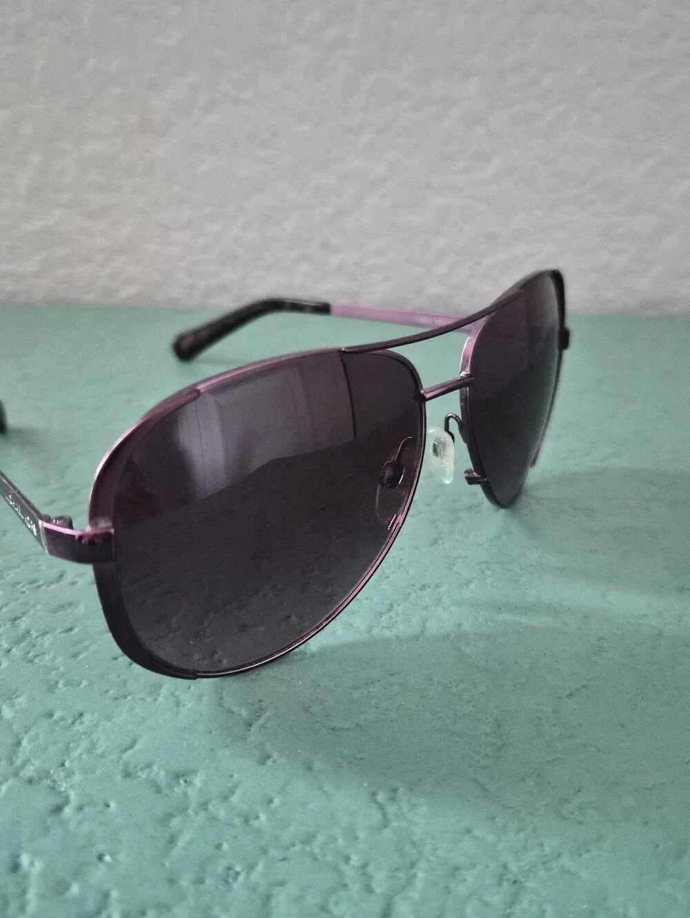 Michael Kors Plum Purple Aviator Sunglasses 70s Boho Jet Set